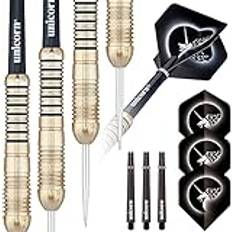 Einhörner Darts Unicorn Core Brass Steel Darts 24 g Schwarz Einheitsgröße