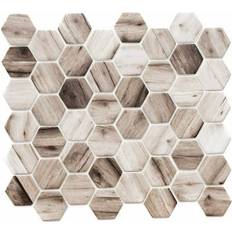 Beige Mosaic Tiles The Tile Life Honeycomb 1.88x1.88 Glass Mosaic Sample Backsplash Bathroom