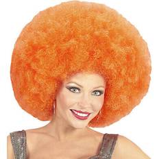 Orange Korte parykker Kostumer Widmann Enorm Stor Afro Orange
