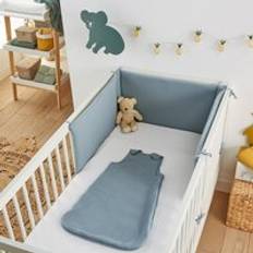 Cotton Muslin Summer Sleep Bag grey blue 2Y 86CM