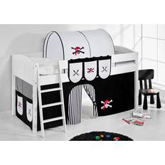 Black Loft Beds Spielbett Bett -LANDI Pirat -Teilbar-Kiefer