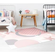 Rectangular Rugs Vinyl-Teppich Kinderteppich grafisch Sterne