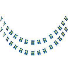Festartikler Hedlundgruppen Guirlander Mini Svenske Flag 2-stk