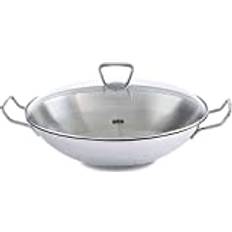 Ler Pander Fissler Kunming Wok Ø 36 cm Rustfrit Stål Sølvfarvet 36cm
