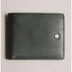 Ted Baker HACKIN Dark Green Trunk Lock Leather Bifold Wallet