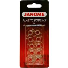 Janome Mechanical Sewing Machines Janome Genuine 10 Pk Plastic Bobbins #200122614