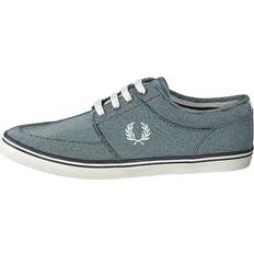 Fred Perry Dam Skor Fred Perry Stratford Printed Canvas Navy Porcelain Blå