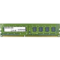 2-Power MEM2103A 4 GB PC3 RAM, DDR3 SDRAM, DIMM 240-Pin, 1333 MHz, obufferat, icke-ECC-minne – grön