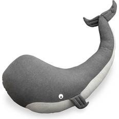 Marion the Whale Nursing Pillow Gray
