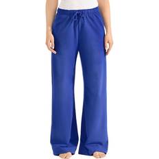 Bread & Boxers Bukser & Shorts Bread & Boxers Wide-Leg Lounge Pant - Blue