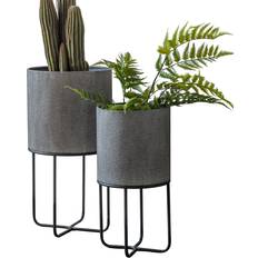 Crossland Grove Brixton Metal Planter Set Of 2