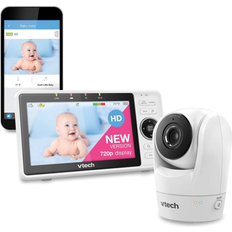 Vtech vm901-1w wifi baby monitor, upgraded 5-inch 720p display, 1080p