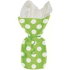 Wrapping Paper & Gift Wrapping Supplies Unique Party Polka Dot Cello Bags Pack Of 20 Green One Size