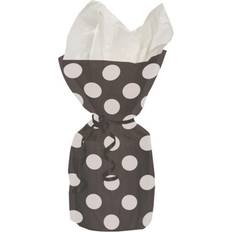 Black Gift Bags Unique Party One Size, Black Polka Dot Cello Bags Pack Of 20