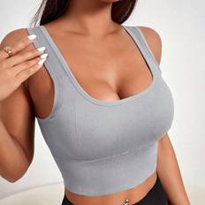 Shein BH:ar Shein Solid Seamless Sports Bra