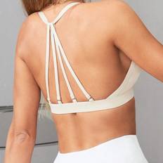 Shein Bras Shein Solid Strappy Back Sports Bra