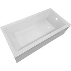 Acrylic Built-In Bathtubs Whitehaus Collection WHAB6030-R 60" Three Alcove Acrylic Soaking Tub