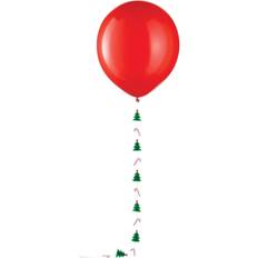 Christmas Balloons Amscan Balloon With Christmas Tree And Candy Cane Tail, 24" Red/Multicolor