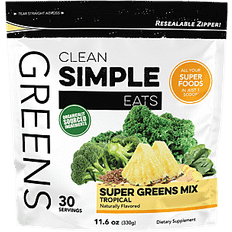 Vitamins & Supplements Clean Simple Eats Greens Superfood Powder Mix Tropical 330g