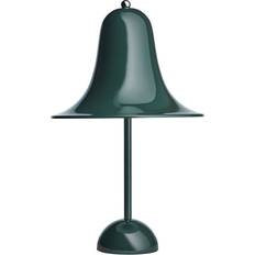 Chrom Tischlampen Verpan Pantop Dark Green Tischlampe 38cm