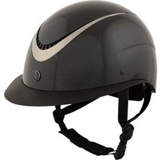 Br Riding Helmet With Polo Visor - Noir