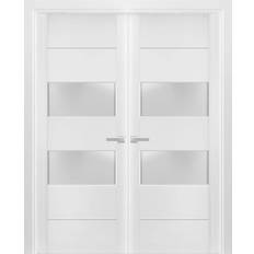 Standard External Door SartoDoors 4010 Handling Frosted External Door Clear Glass L (x78.7")