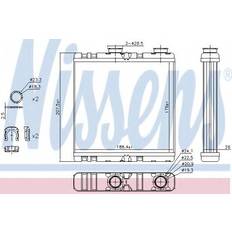 Termosifoni Nissens Radiatore Riscaldamento Abitacolo 73342 Senza Tubazione