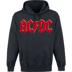 AC/DC Red Logo Hooded Sweater - Black