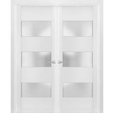 Standard External Door SartoDoors Standard Lucia Frosted External Door Clear Glass L (x78.7")