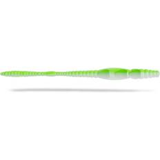 BaitLab Wormio 70mm-Ost-Hvid/Chartreuse