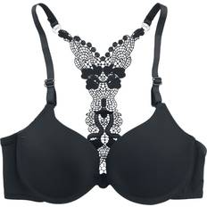 Velvet Underwear Grey Velvet Racerback Bra Bra - Black