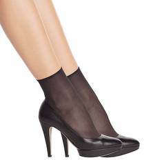 DIM 2-pack Sublim Voile Brilliant Ankle Socks Black One * Kampanj *