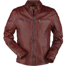 Gipsy Läderjacka Camren Slim Fit NSLVW för Herr röd