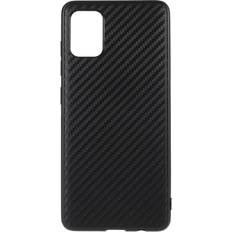 Samsung Galaxy A51 Mobilcovers MAULUND Samung Galaxy A51 Carbon Fiber TPU Cover Sort