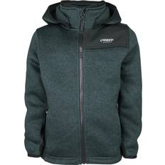 Abnehmbare Kapuze Fleece-Bekleidung Lindberg Bormio Fleecejacke - Dark Mint