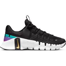 Nike w nike metcon 9 NIKE Free Metcon 5 Premium W - Black/White/Fireberry/Metallic Gold