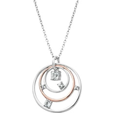 Topaz Necklaces Clogau Awyr Y Nos Pendant Necklace - Rose Gold/Silver