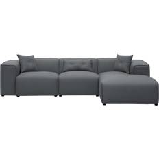 Kiefer Sofas Beliani Dolva Dark Gray Sofa 294cm 3-Sitzer