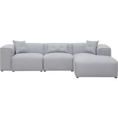 Beliani Dolva Light Gray Soffa 294cm 3-sits