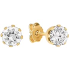 FAVS Stud Earring - Gold/Transparent