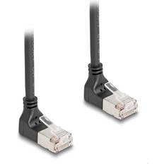 DeLock Angled Cat6a S/FTP RJ45 - RJ45 M-M 0.2m