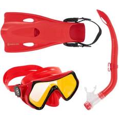 Aqualung Sport acquatici Aqualung Hero Set set da snorkeling per bambini rosso