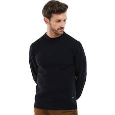 Leather - Men Sweaters Barbour Essential Patch Crew Black Men's Sweater Black