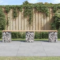 Havemøbler vidaXL gabiondesign Havebænk