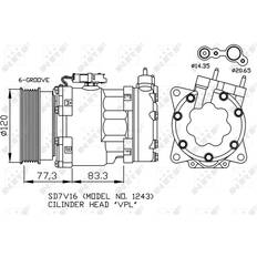 Paineilma Kompressorit ale NRF Ilmastoinnin Kompressori SD7V16 12 PAG 46 PAG