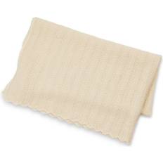 Wolle Babydecken Smallstuff Baby Blanket Fishbone Merino Wool Off. White