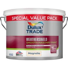 Paint Dulux Trade Weathershield Smooth Masonry 7.5ltr Magnolia Base