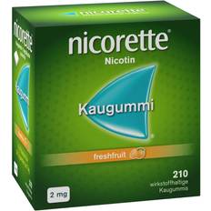 Nikotin-Kaugummis - Nikotinmedikament Rezeptfreie Arzneimittel Kaugummi 2 mg freshfruit 210