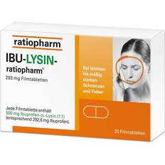 Ibuprofen Rezeptfreie Arzneimittel Ibu-lysin-ratiopharm 293 mg 20 Stk. Tablette