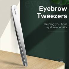 Cosmetics Shein llano Slant Pointed Precision Tweezer for Eyebrows & Ingrown Hair Removal, Blackhead and Splinter Tweezer with Sharp Needle Nose Point for Plucking, S